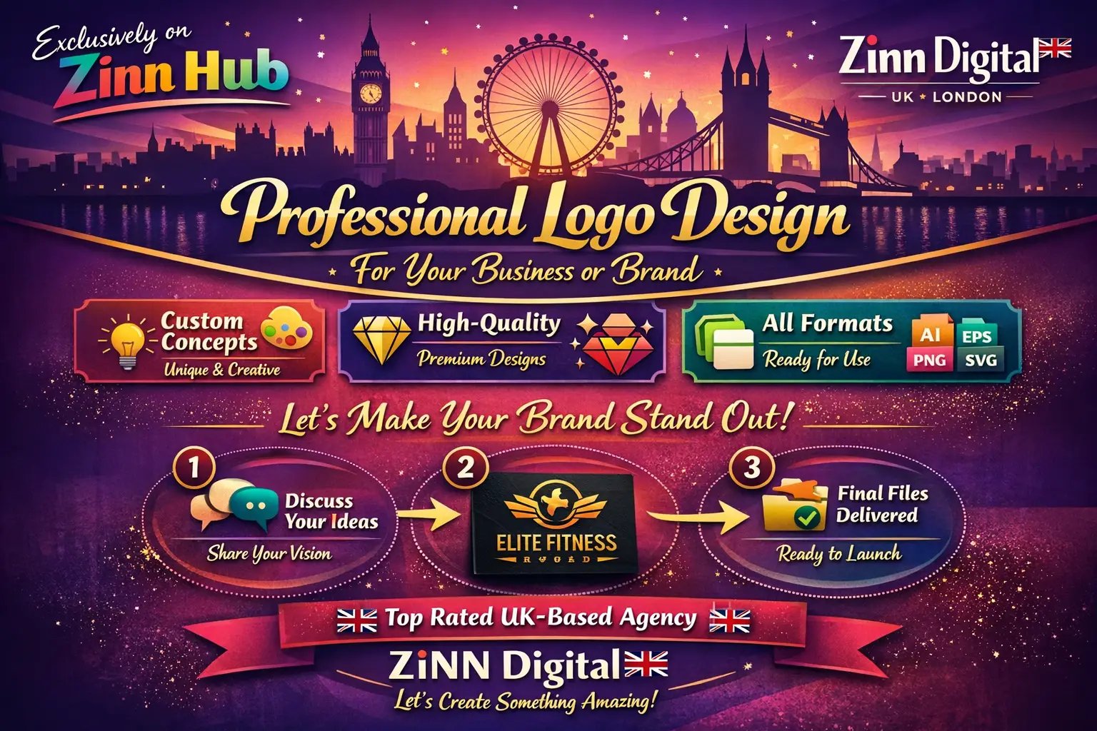 Professional Logo Design For Your Business Or Brand By Zinn Digital ™ 2 Professional Logo Design For Your Business Or Brand By Zinn Digital ™ - Image 2