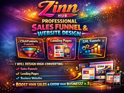 design clickfunnels sales funnel, clickfunnels landing page, website, ghl funnel