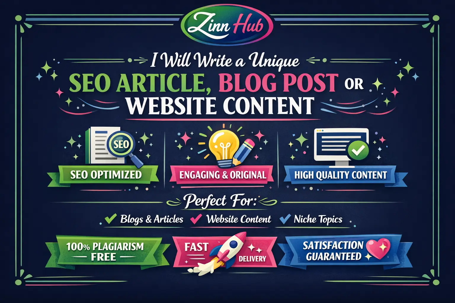 Write A Unique Seo Article, Blog Post, Or Website Content 1 Write A Unique Seo Article