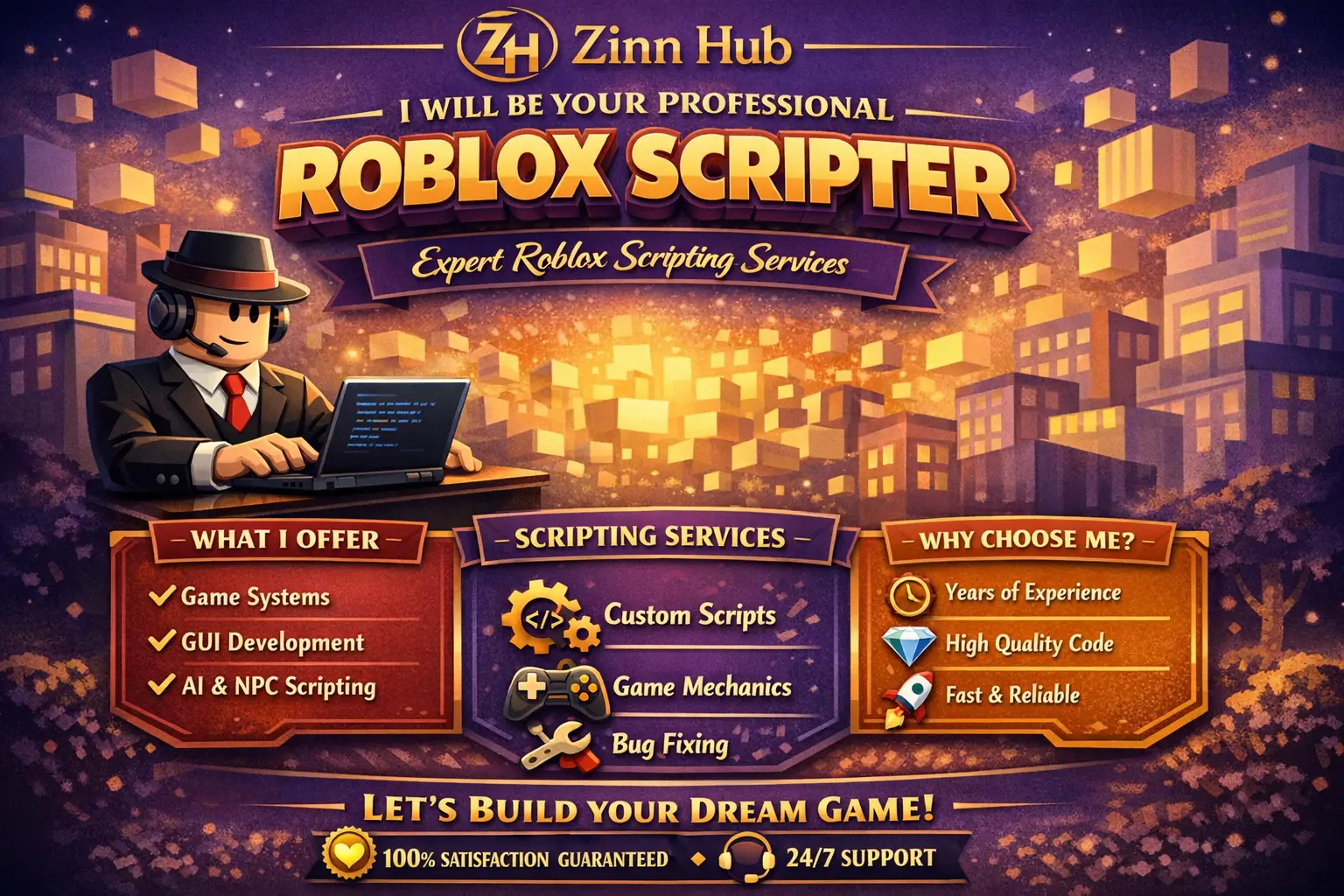 Be Your Professional Roblox Scripter 1 Be Your Professional Roblox Scripter