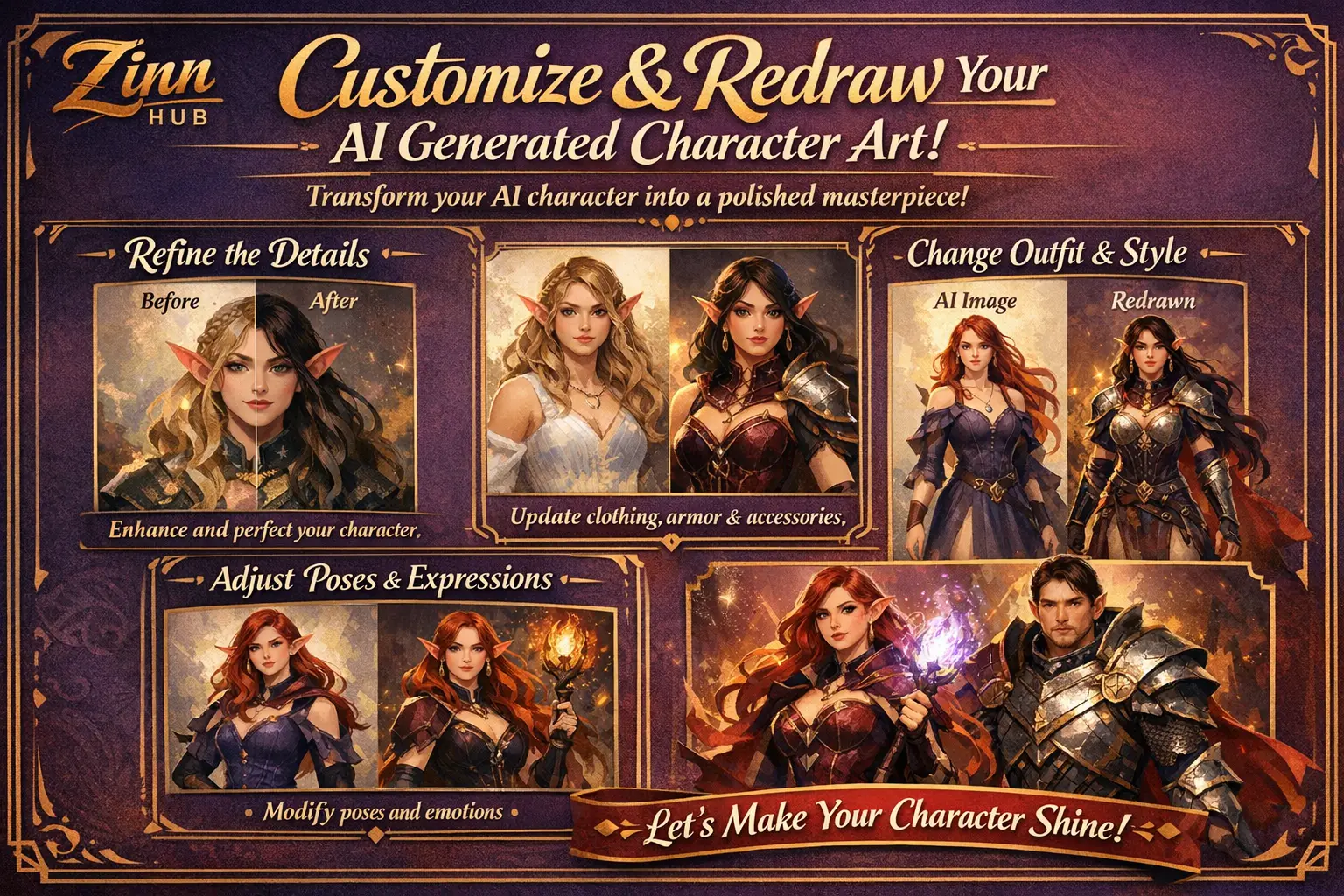 Customize And Redraw Your Ai Generated Character Art 1 Customize And Redraw Your Ai Generated Character Art