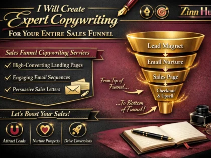 create expert copywriting for your entire sales funnel