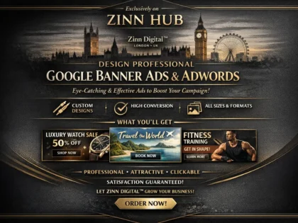design professional google banner ads or adwords