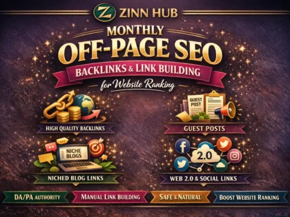 do monthly off page SEO backlinks and link building service for website ranking