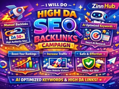 do high da manual SEO backlinks campaign with ai optimized keywords