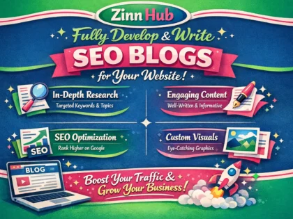 Fully Develop And Write Seo Blogs For Your Website