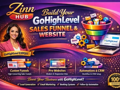 Build Your Gohighlevel Sales Funnel And Website Gohighlevel Expert