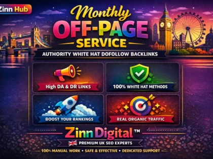 Monthly Off-Page Seo Service Using Authority White Hat Dofollow Backlinks