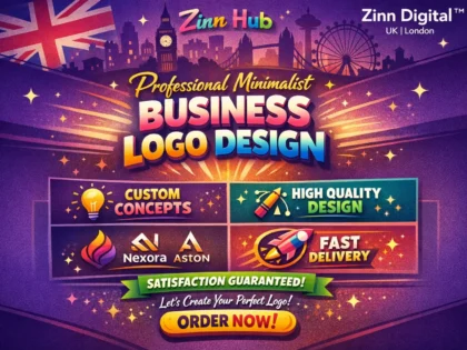 Create professional modern minimalist business logo design