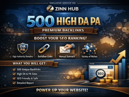 create 500 unique high da pa premium backlinks