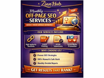 Do Monthly Off Page Seo Services To Improve Your Google Ranking