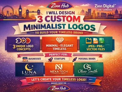 Design 3 Custom Minimalist Logos to Build Your Timeless Brand