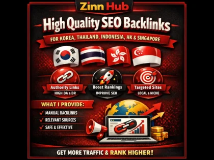 create quality SEO backlinks for korea thailand indonesia hk and singapore
