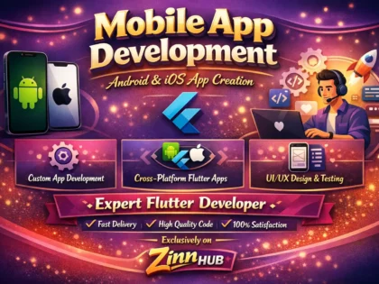 create mobile app development android app ios app creation as flutter developer