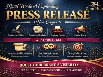 write a captivating press release as your copywriter