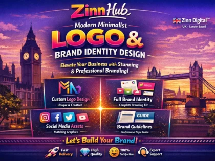 Create modern minimalist business logo design and brand identity