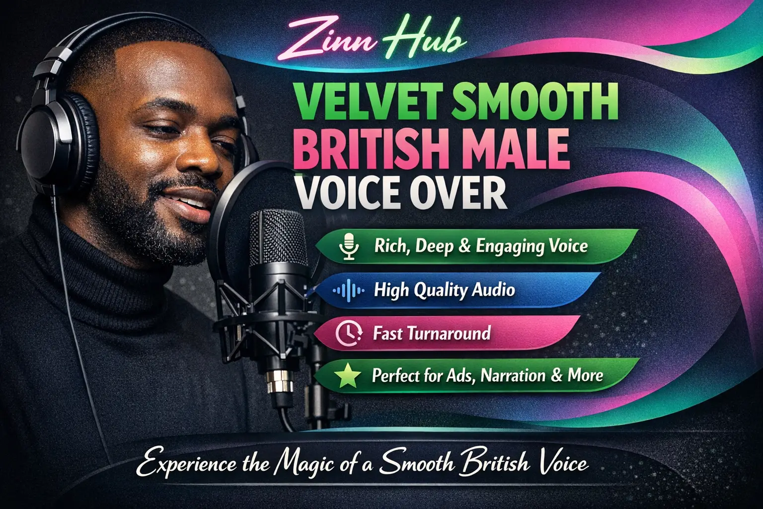 Record A Velvet Smooth Black British Male Voice Over 1 Record A Velvet Smooth Black British Male Voice Over