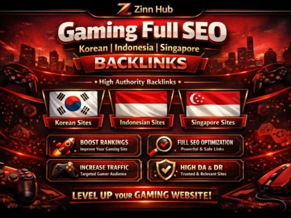 do gaming full SEO korean   indonesia singapore backlinks