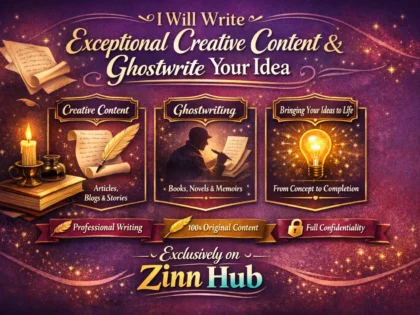 write exceptional creative content and ghost write your idea