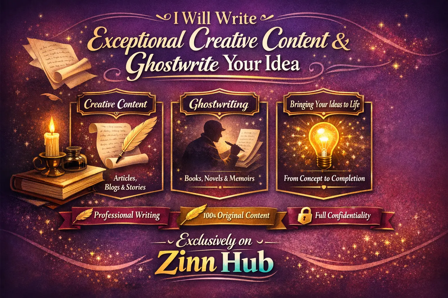 Write Exceptional Creative Content And Ghost Write Your Idea 1 Write Exceptional Creative Content And Ghost Write Your Idea
