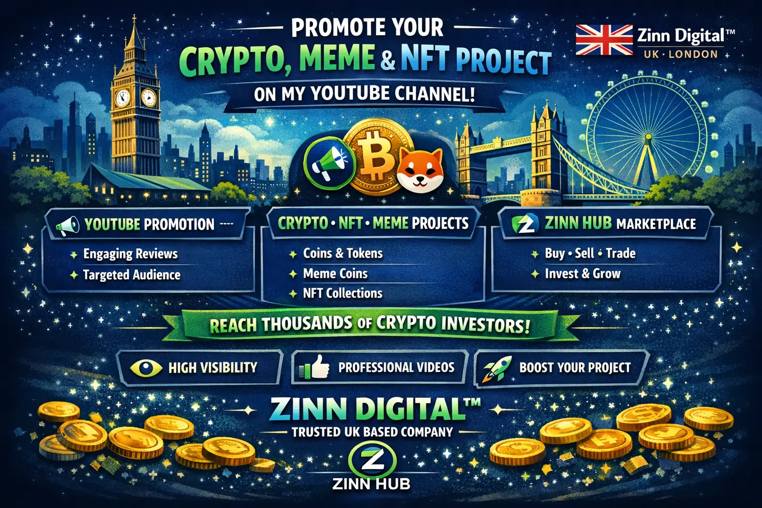 Promote Your Crypto, Meme, Nft Project On My Youtube Channel 1 Promote Your Crypto