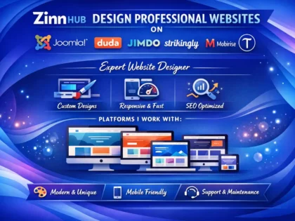 design professional website on joomla