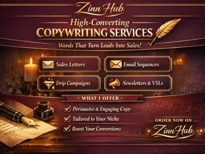 Write A Sales Letter, Email Sequence, Drip Campaign, Newsletter Or Vsl 2 Write A Sales Letter