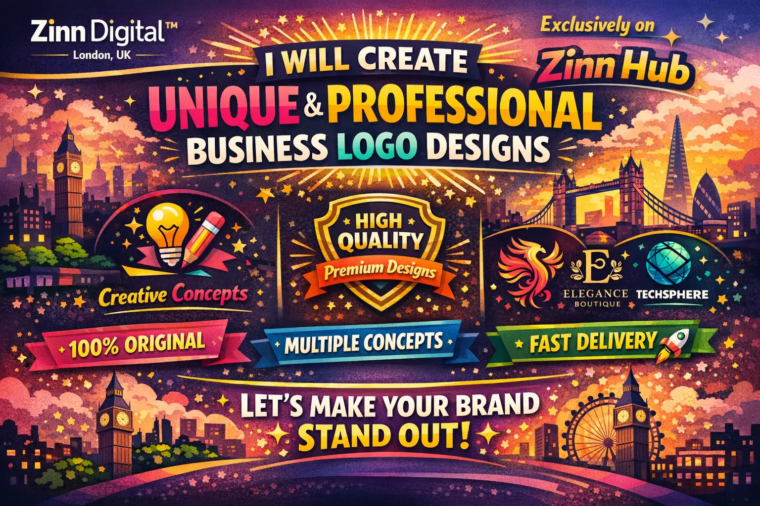 Create Unique, Distinctive And Professional Business Logo Designs 2 Distinctive And Professional Business Logo Designs