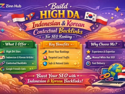 Build High Da Indonesian And Korean Contextual Backlinks For Seo Ranking