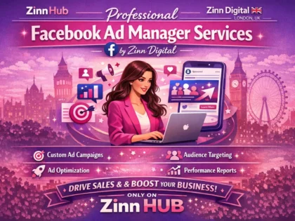 Professional Facebook Ad Manager Services by Zinn Digital ™