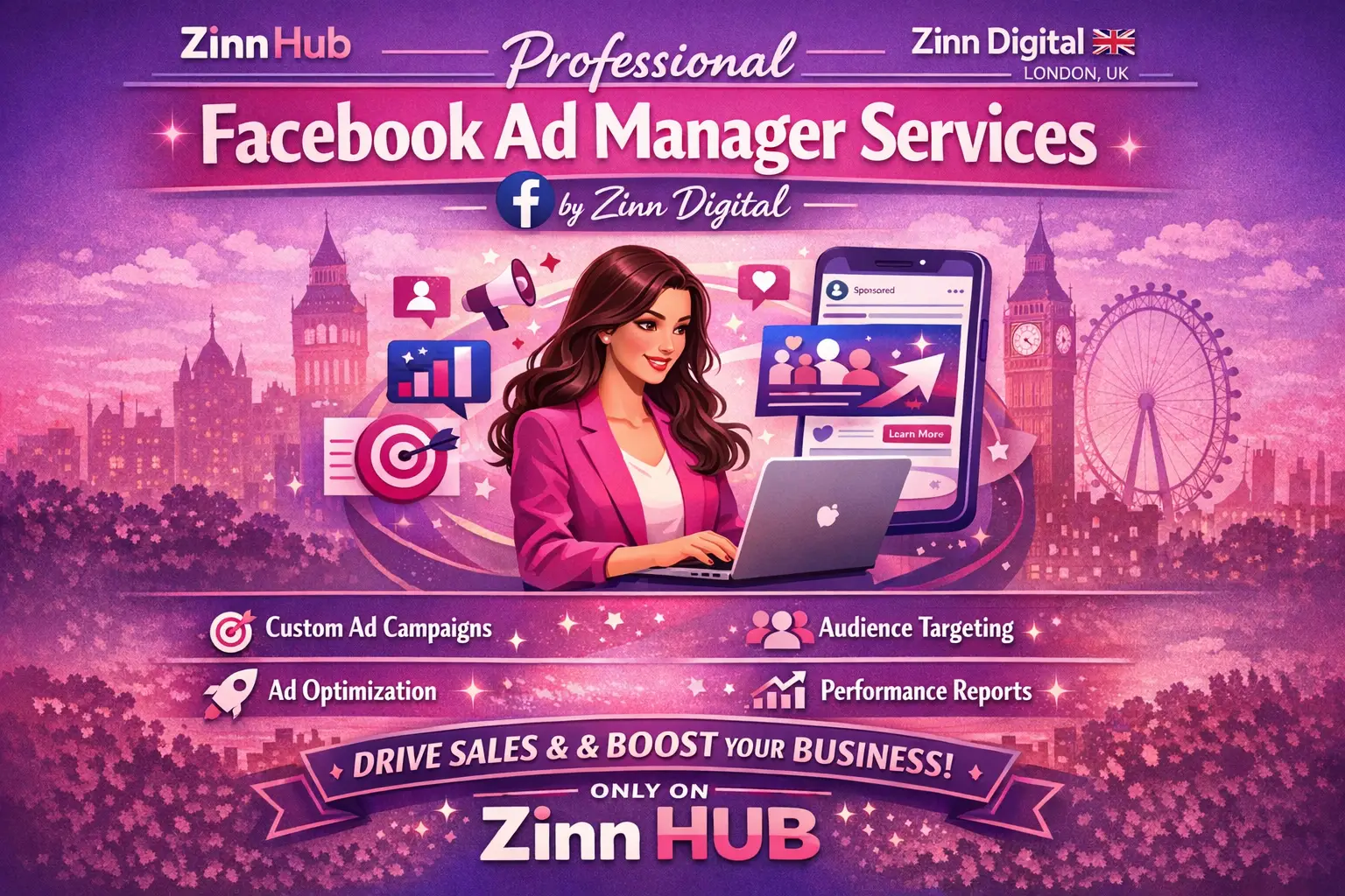 Professional Facebook Ad Manager Services By Zinn Digital ™ 1 Professional Facebook Ad Manager Services By Zinn Digital ™