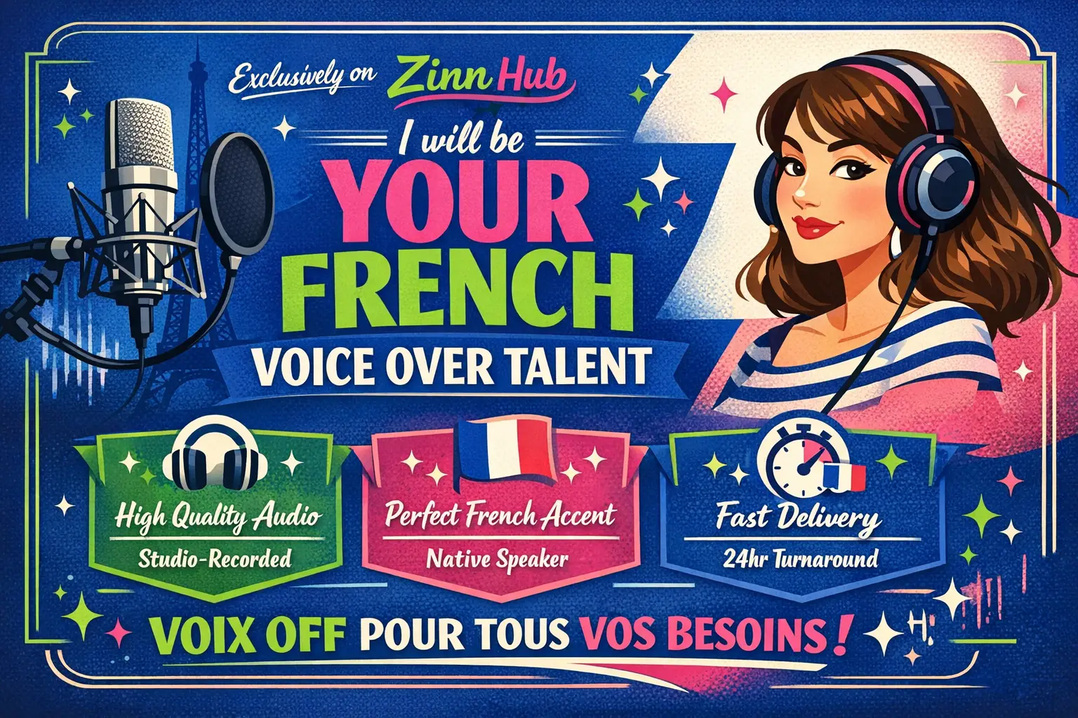 Be Your French Voice Over Talent 1 Be Your French Voice Over Talent