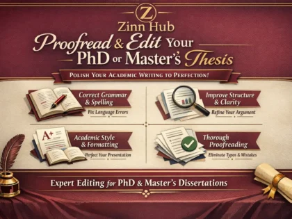 proofread and edit your phd and masters thesis or dissertation writings