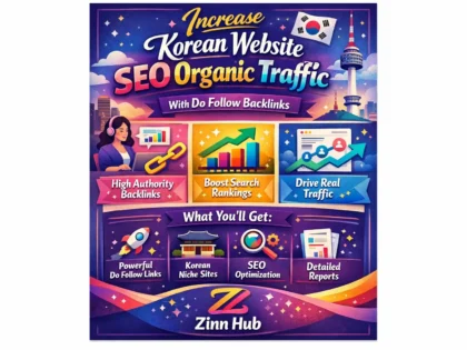 Increase Korean Website Seo Organic Traffic With Do Follow Backlinks