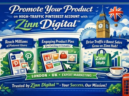 Promote Your Product On High-Traffic Pinterest Account With Zinn Digital ™