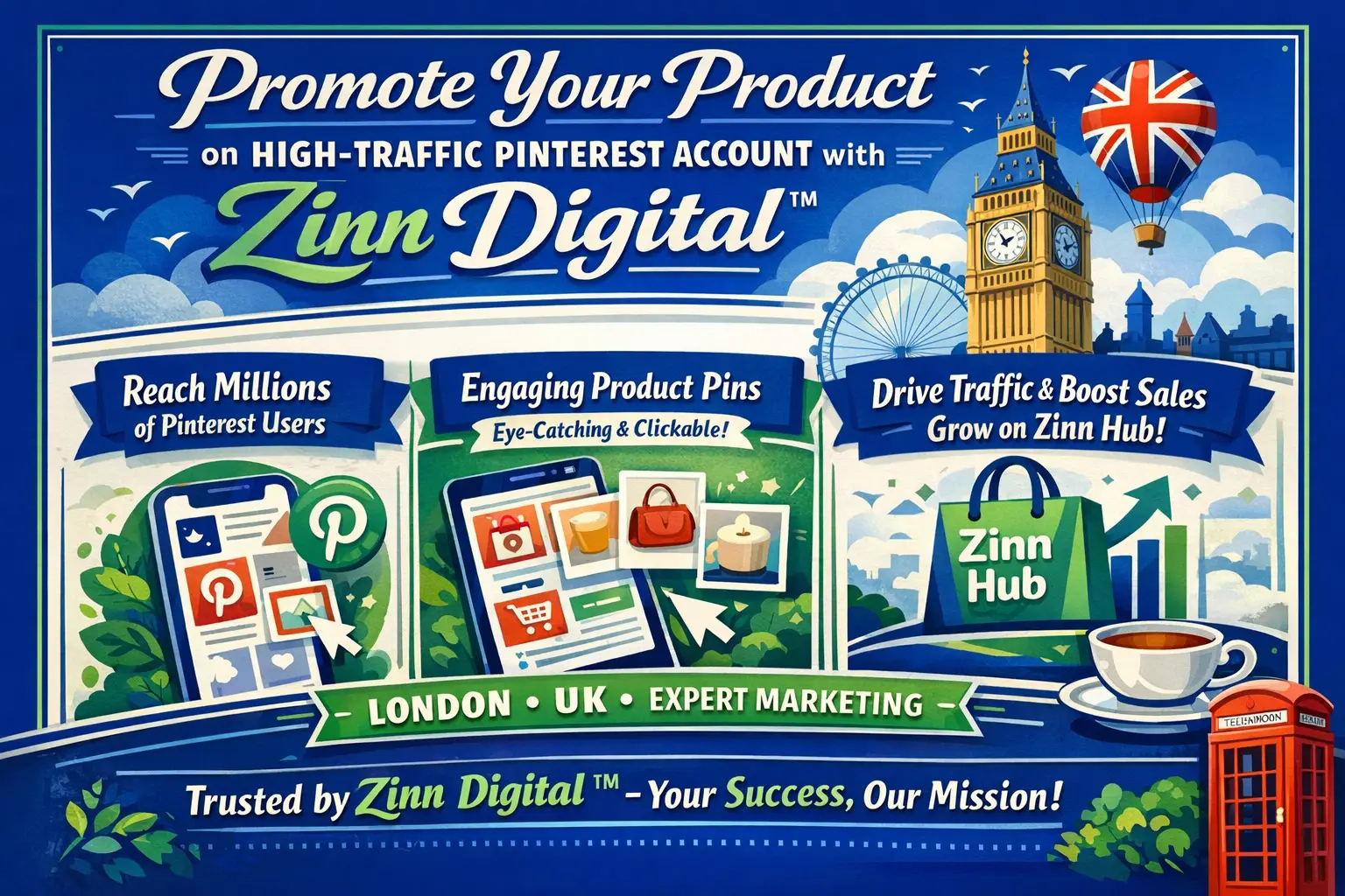 Promote Your Product On High-Traffic Pinterest Account With Zinn Digital ™ 1 Promote Your Product On High-Traffic Pinterest Account With Zinn Digital ™