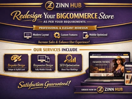 redesign your bigcommerce store as per requirements