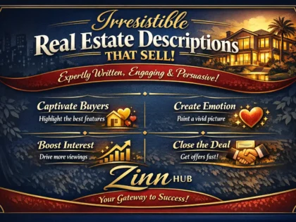 write real estate descriptions that sell