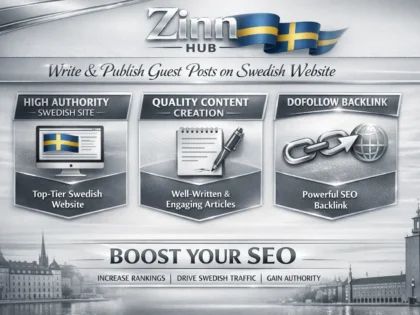 write and publish guest posts on the swedish website with dofollow backlink
