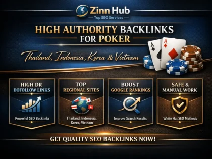 do thailand indonesan korean vietnam high DR dofollow SEO backlinks for poker
