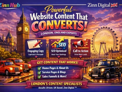Write compelling website content that converts in London