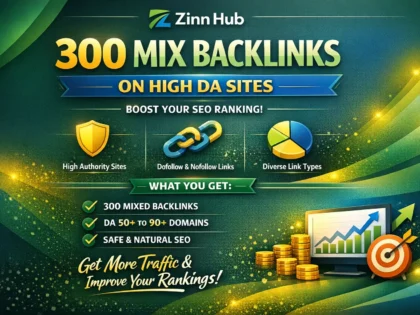 create 300 mix backlinks on high da sites