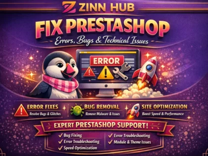 fix prestashop errors bugs and technical issues