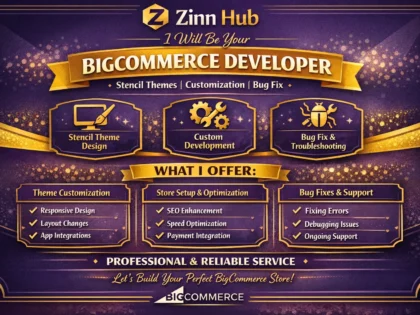 Be Your Bigcommerce Developer For Stencil Theme