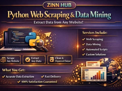 do python web scraping data mining from any website