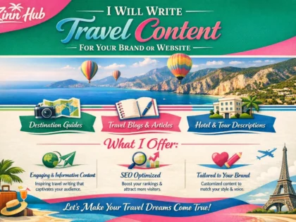 Write Travel Related Content For Your Brand Or Website