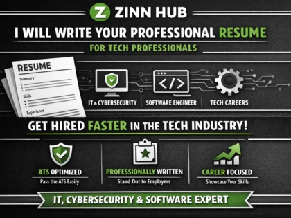 write your professional resume for IT