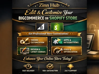 edit and customize your bigcommerce or shopify store