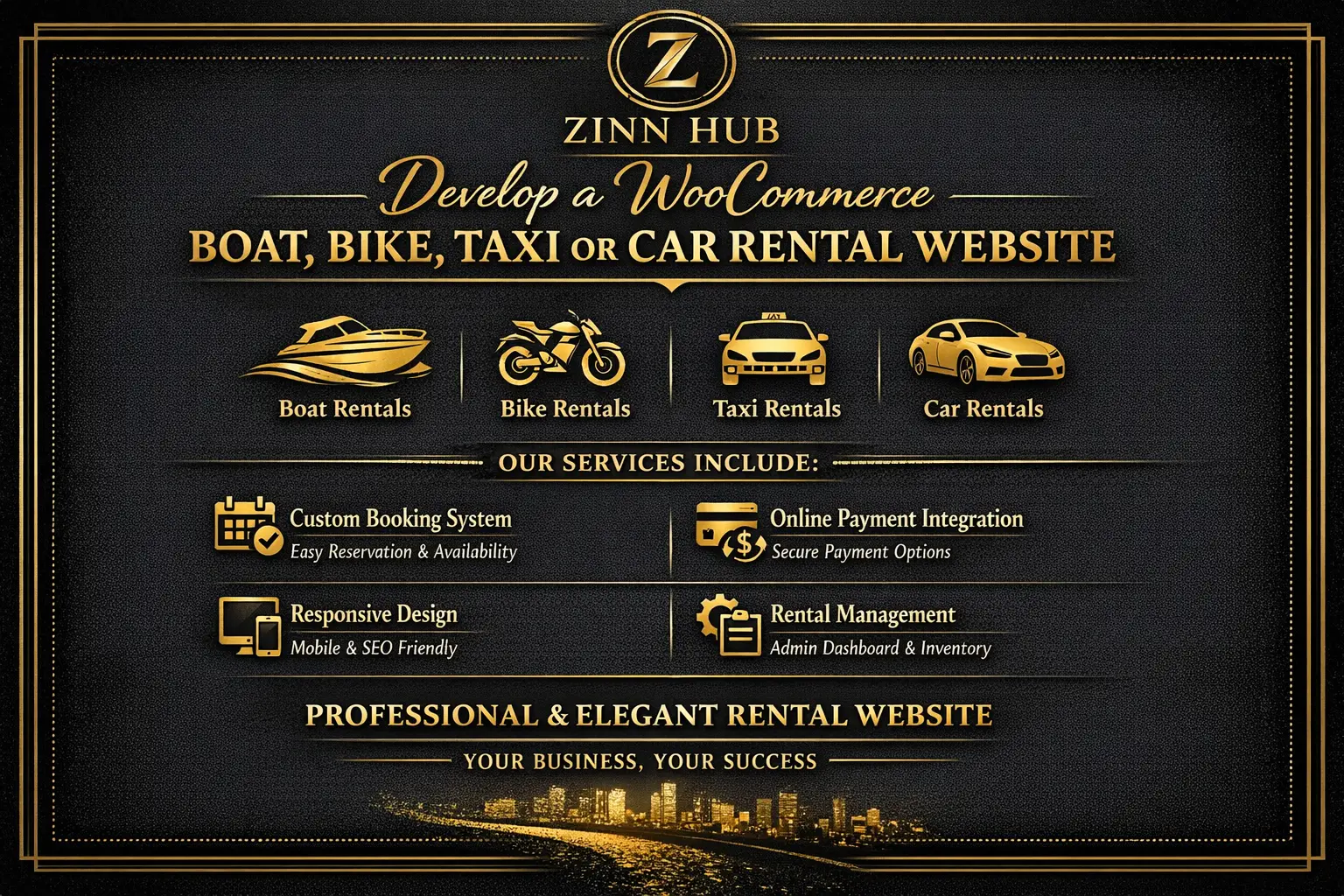 Develop A Woocommerce Boat, Bike, Taxi Or Car Rental Website 1 Develop A Woocommerce Boat