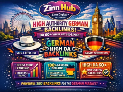 I will provide white hat SEO German links with high authority DA 60+ German backlinks